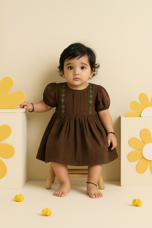 Cocoa Leaf Dress