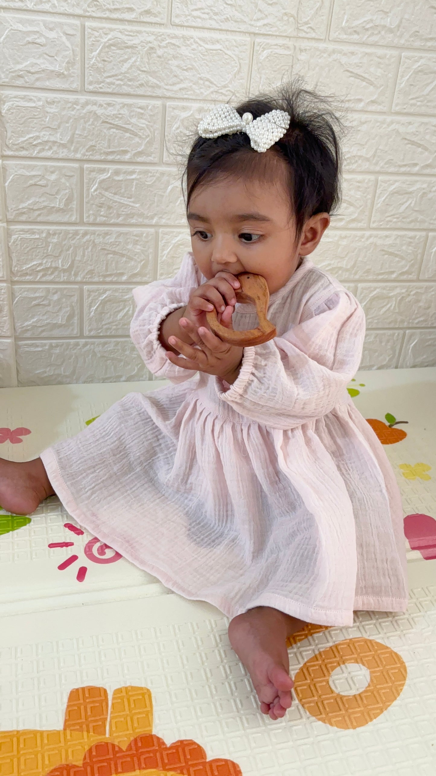 Girls pink Fit And Flare Dress