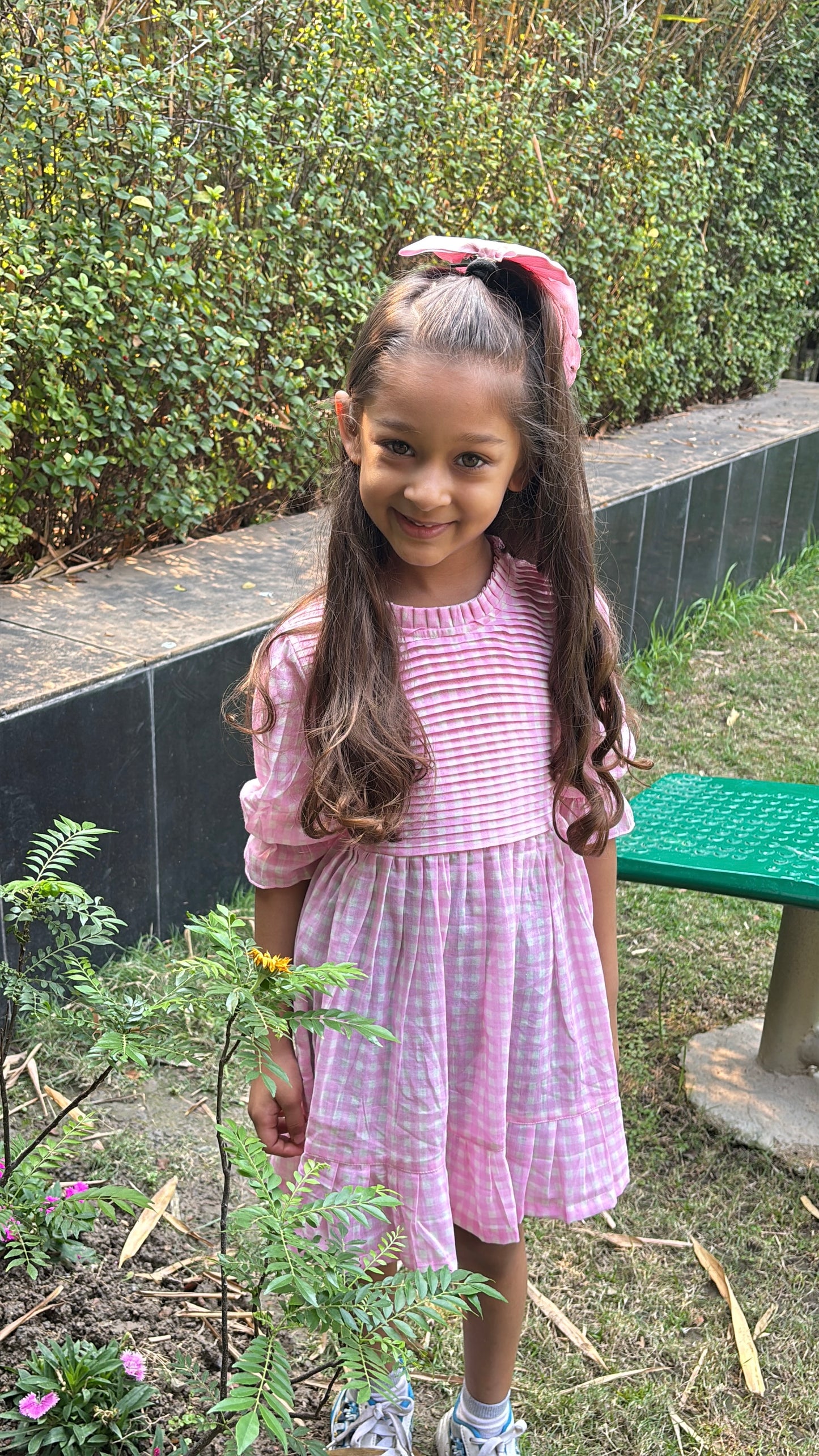Pink Gingham Breeze Dress