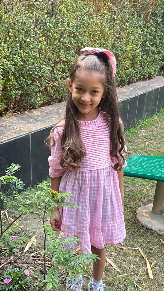 Pink Gingham Breeze Dress
