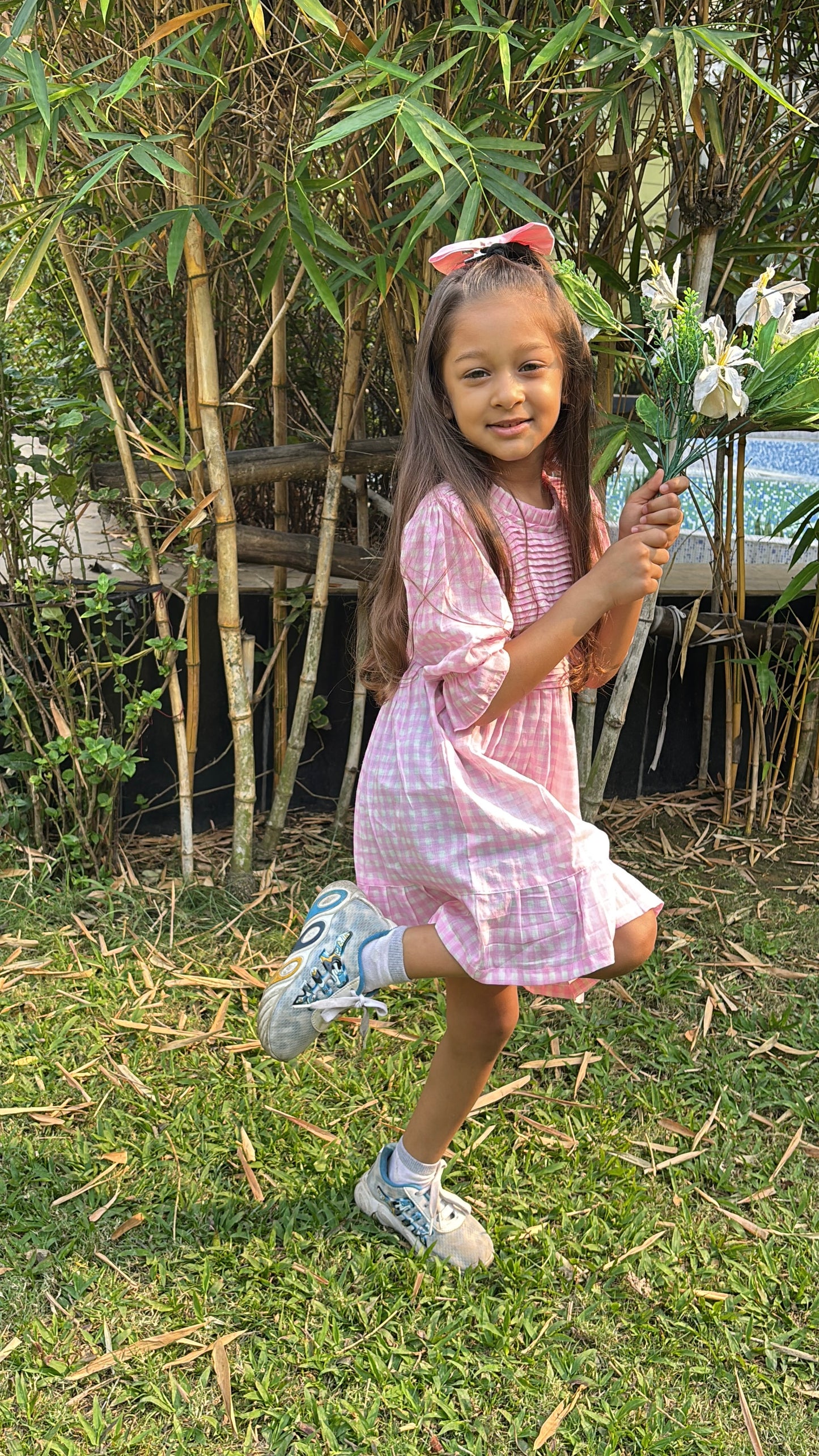 Pink Gingham Breeze Dress