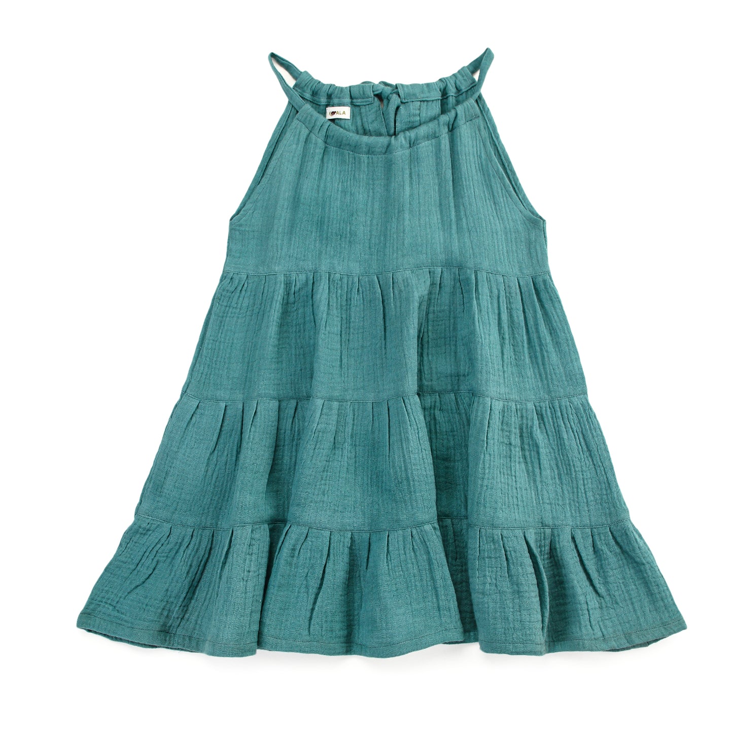 Sea Blue Tiered Dress