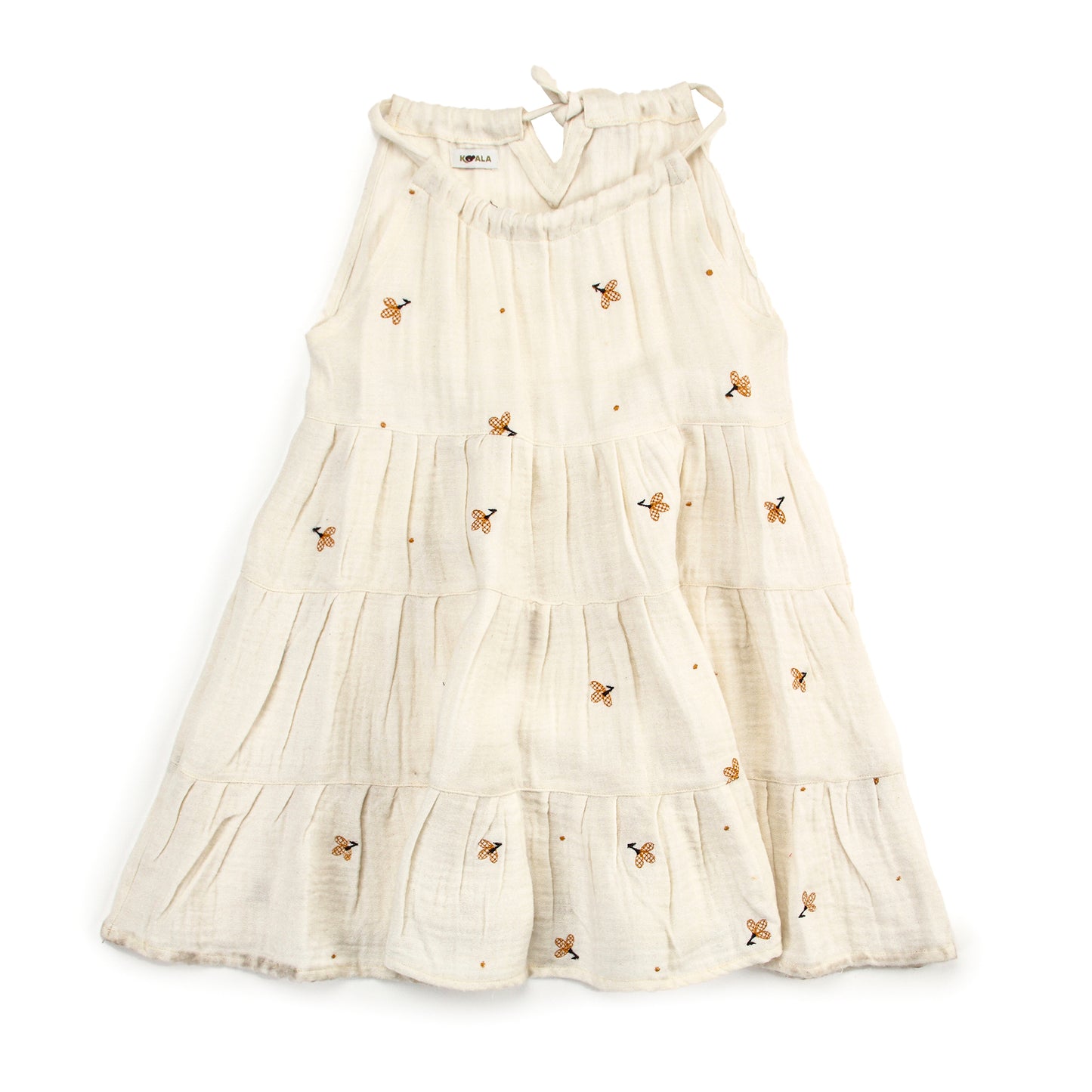 White HoneyComb Dress