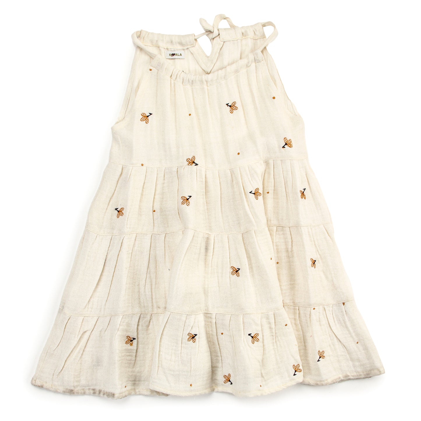 White HoneyComb Dress