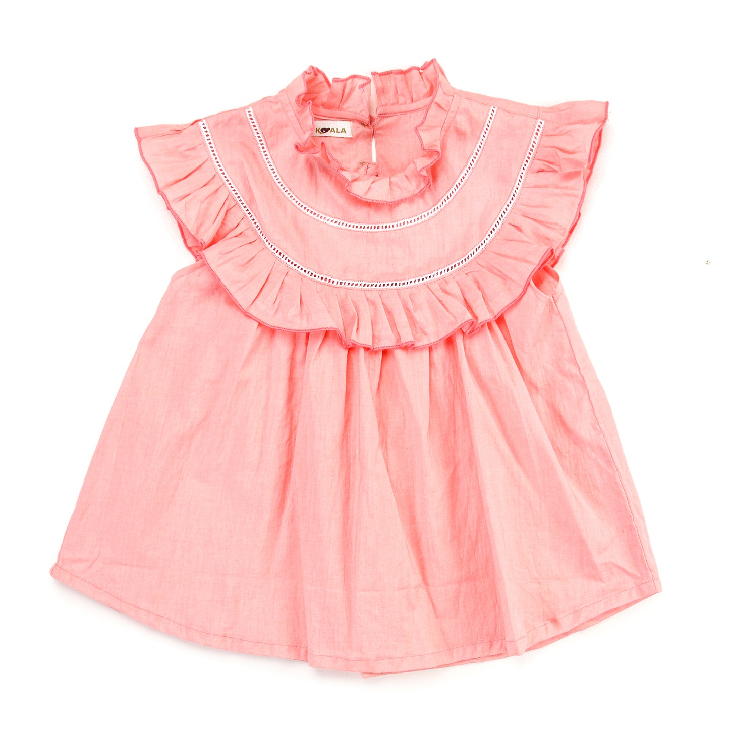 Coral Grace Ruffle dress