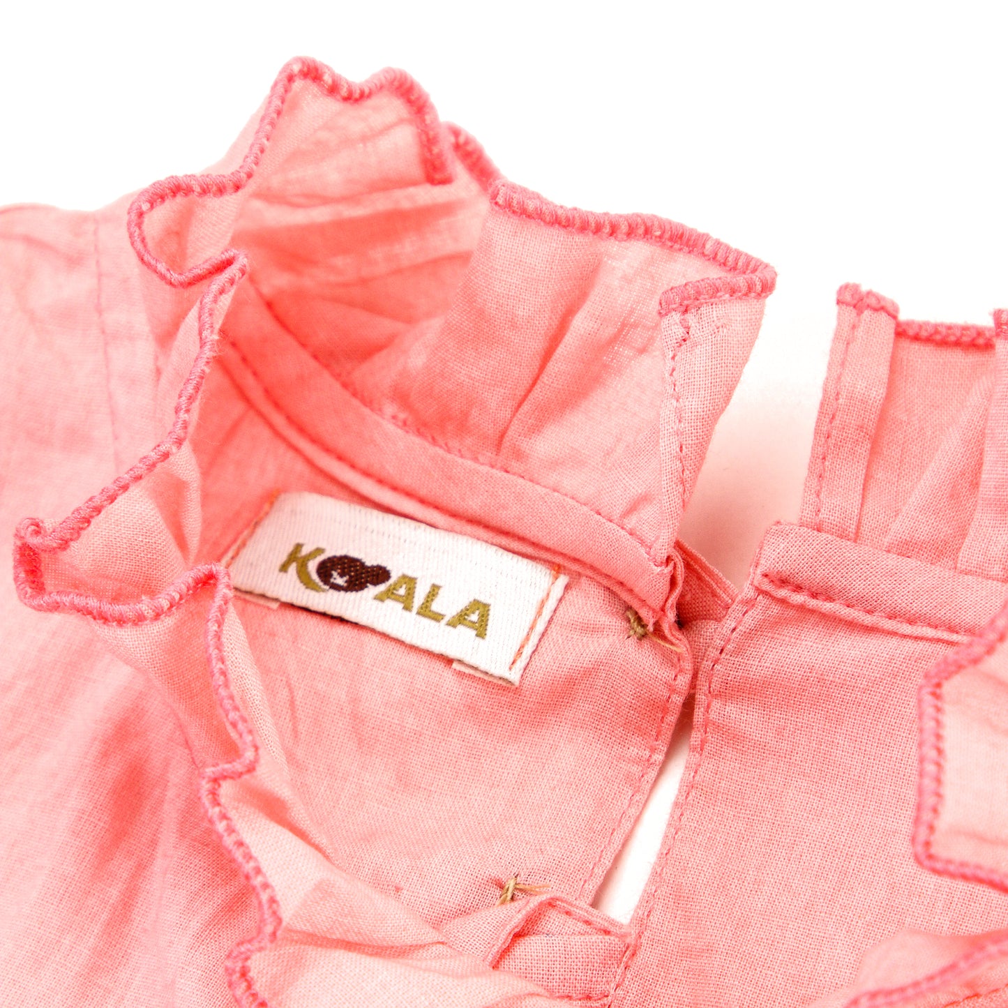 Coral Grace Ruffle dress