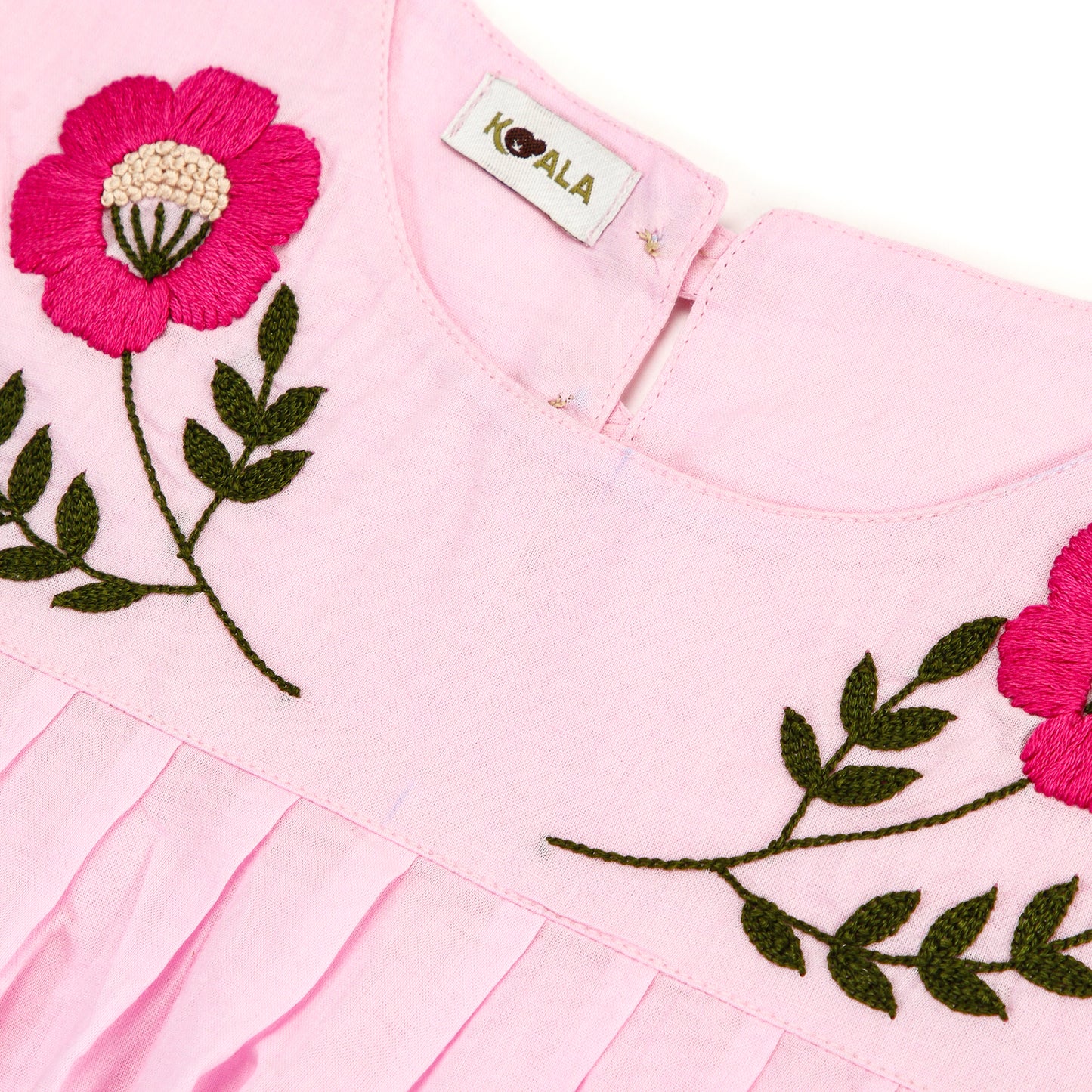 Pink Blossom Muslin Dress