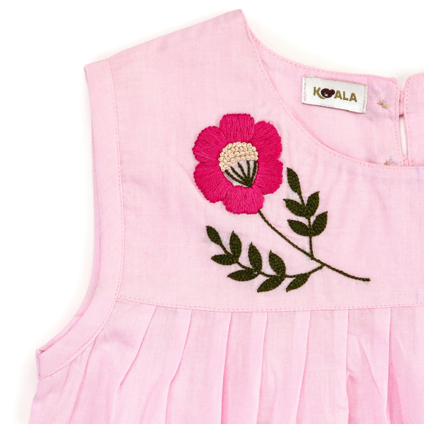Pink Blossom Muslin Dress