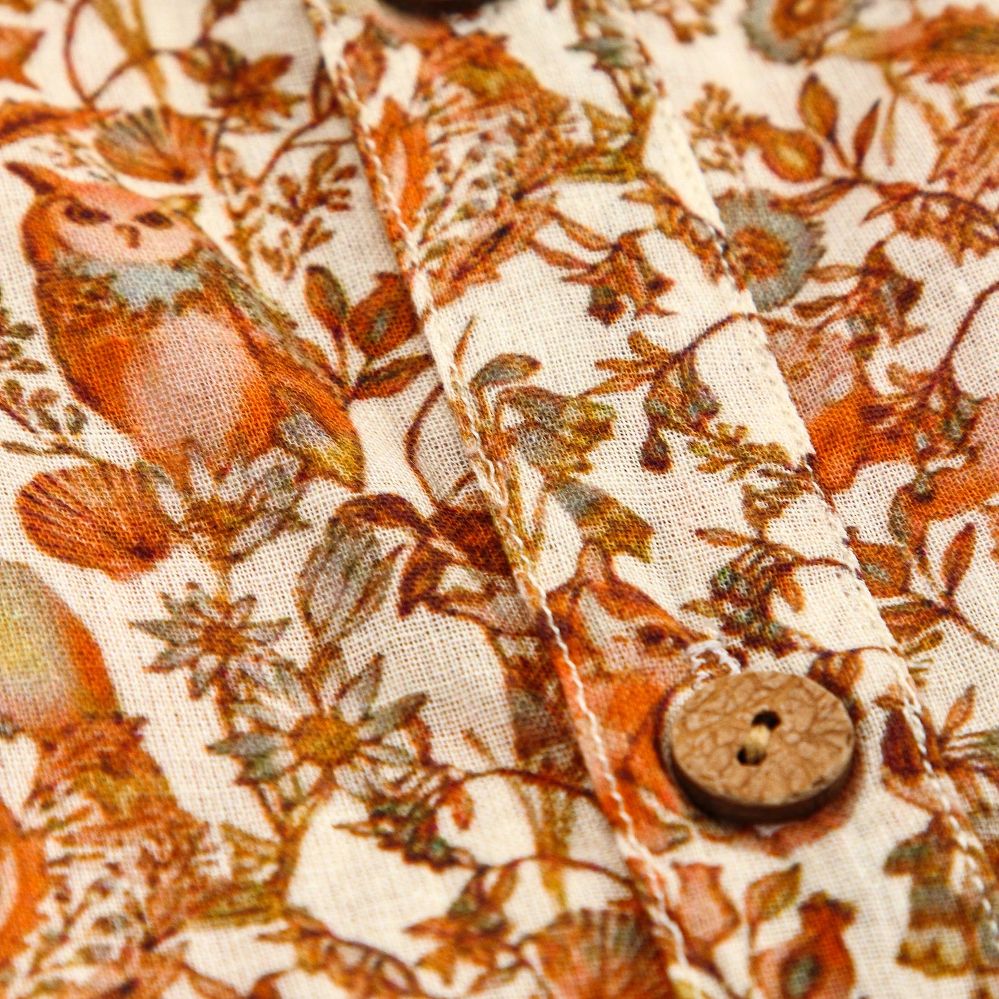 Boys Abstract Jungle Print Half Sleeve Mulmul Shirt