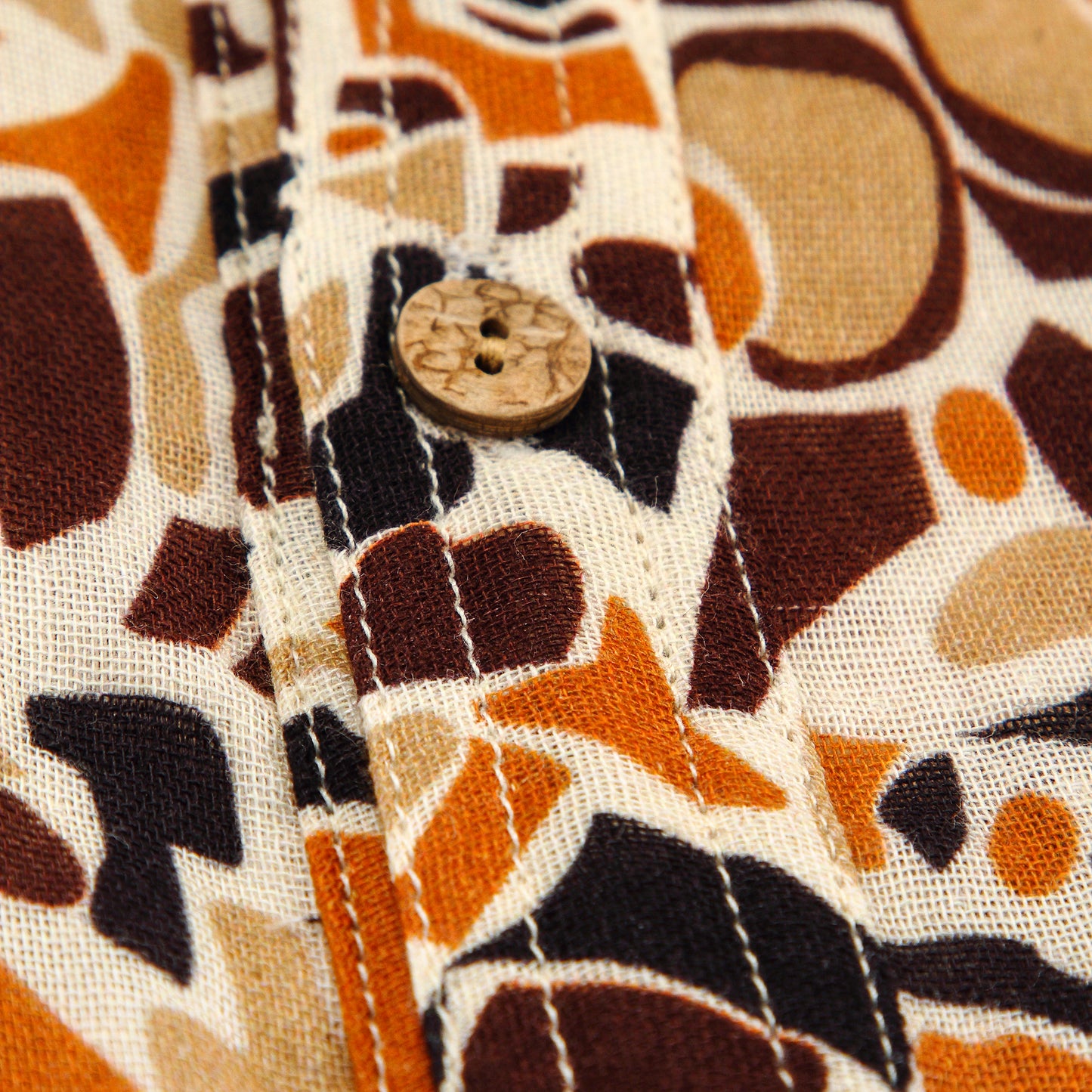 Boys Abstract Print Half Sleeve Mulmul Cotton Shirt