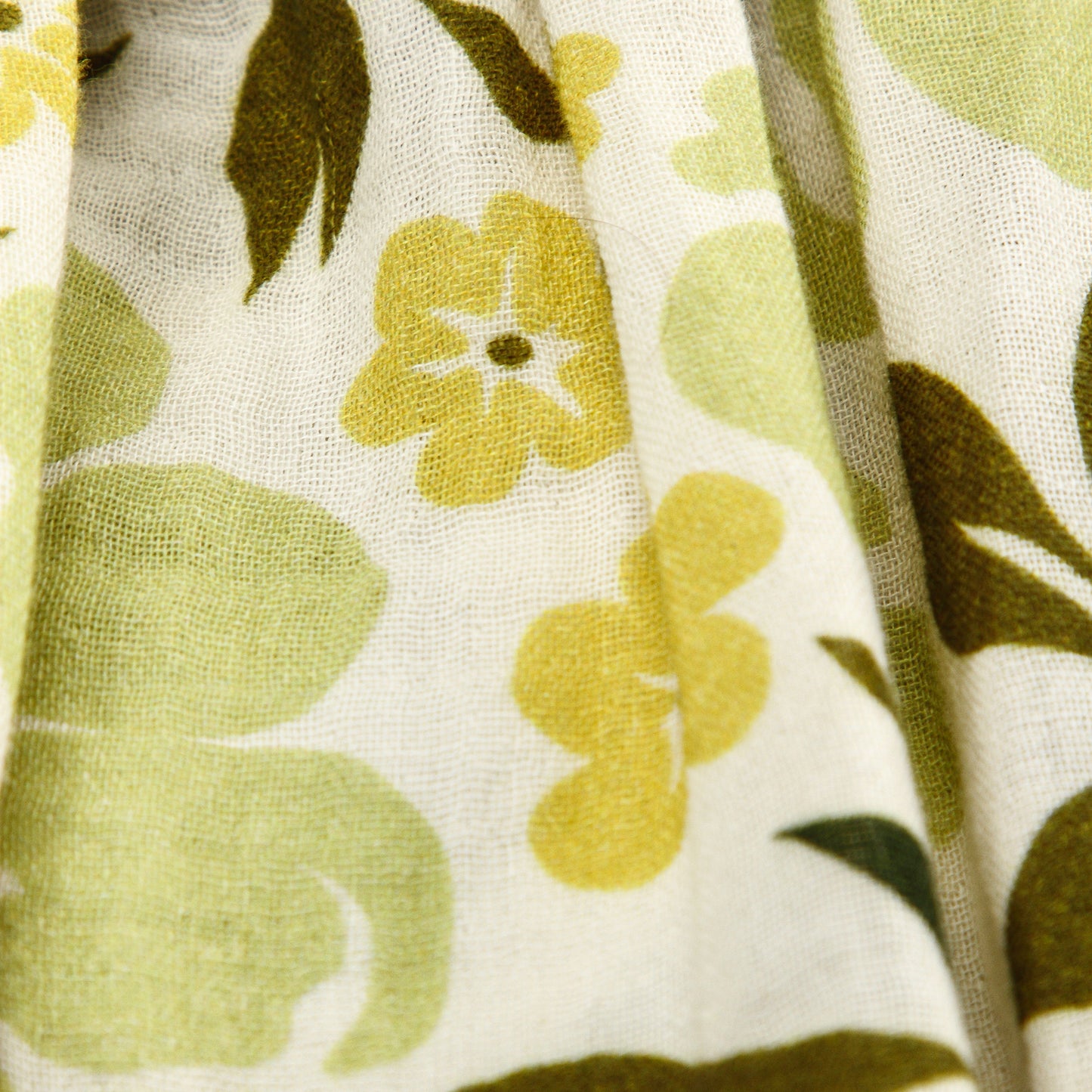 Olive Blossom Ruffled Dress