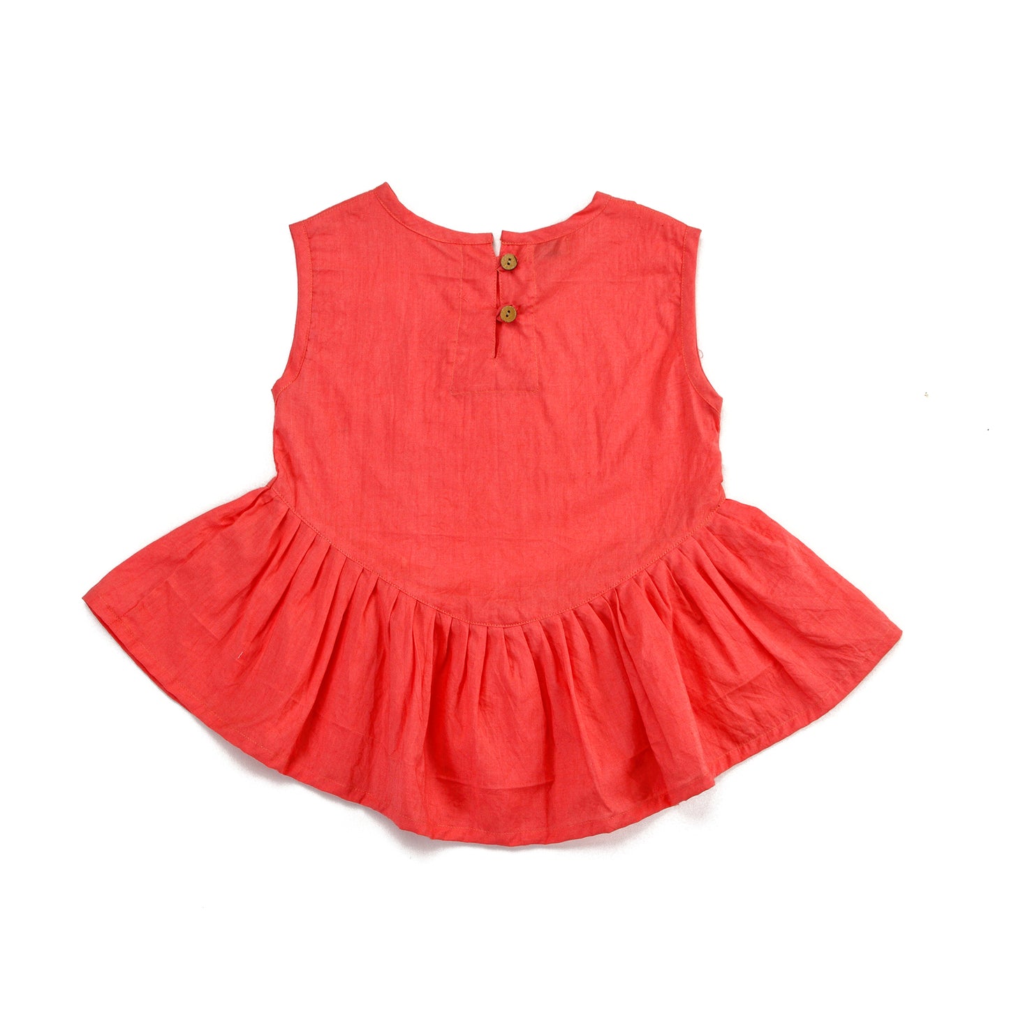 Coral Charm Drop Waist Dress