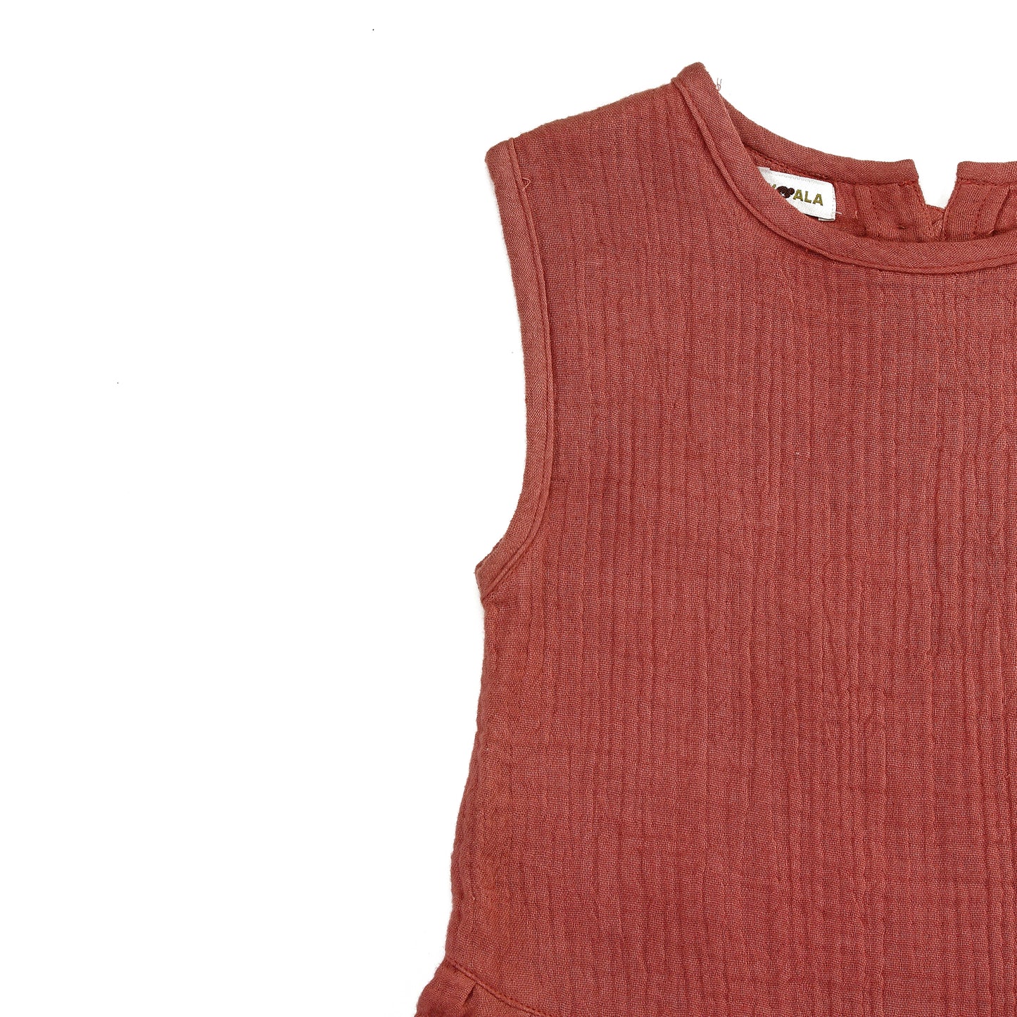Brick Charm Asymmetrical Dress