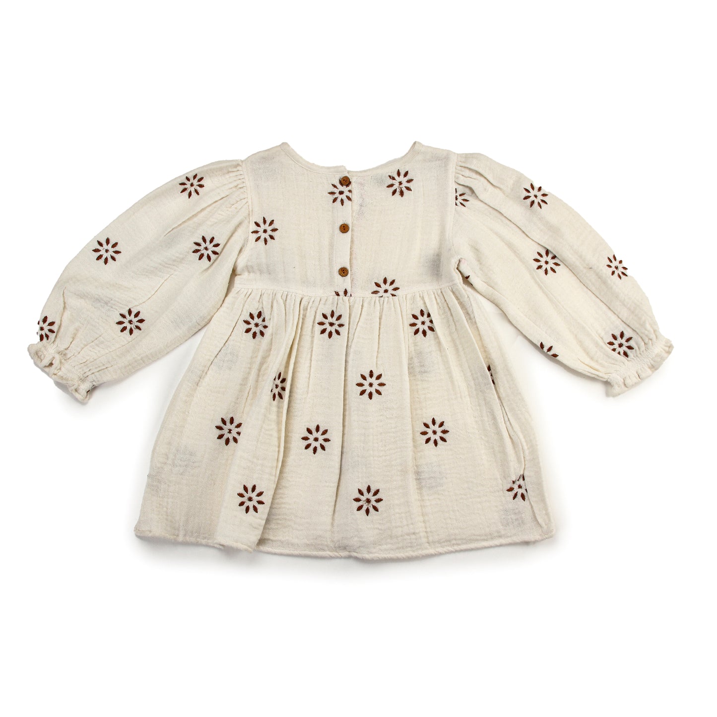 Embrodiery Fringed Fit and Flare Dress